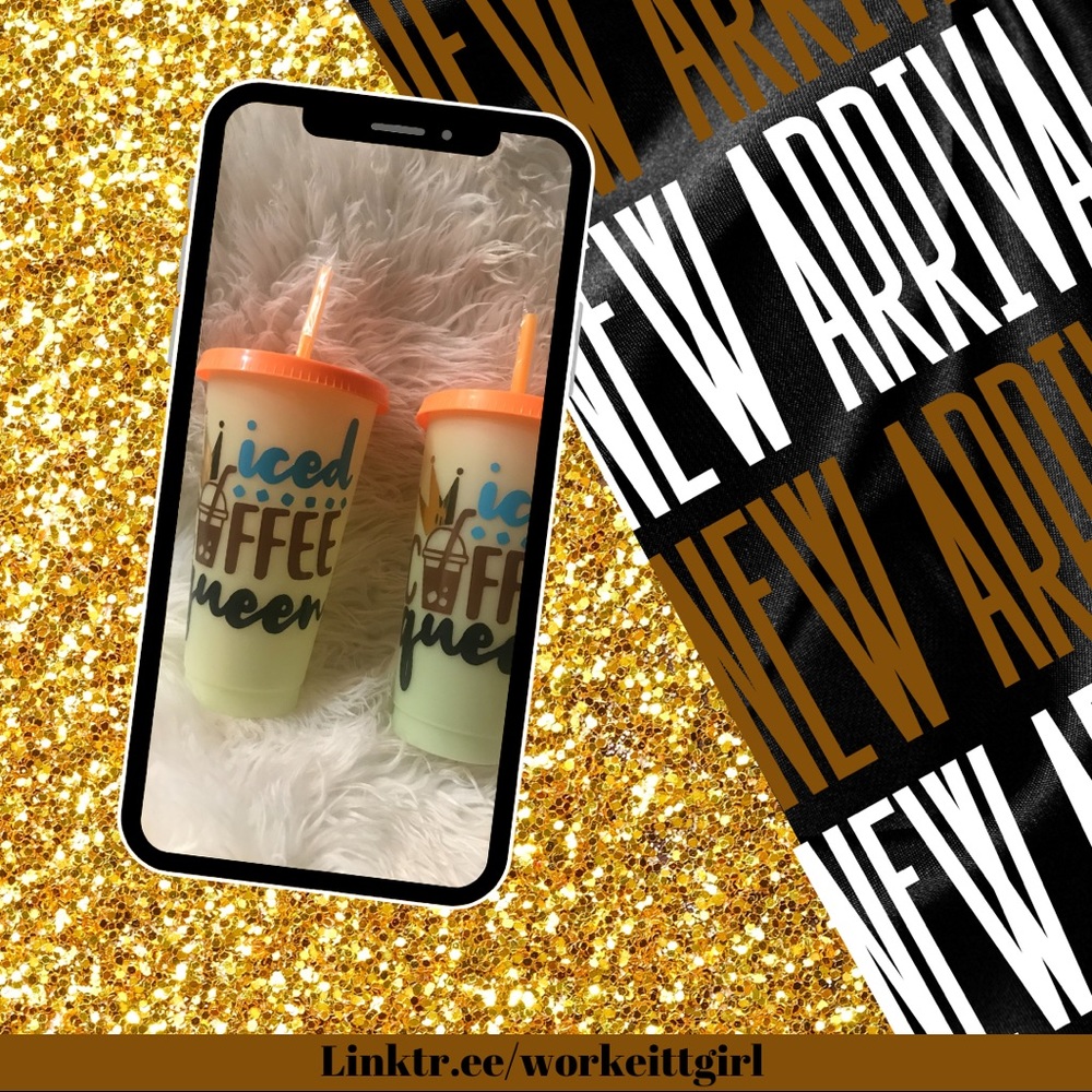 iced coffee queen tumbler